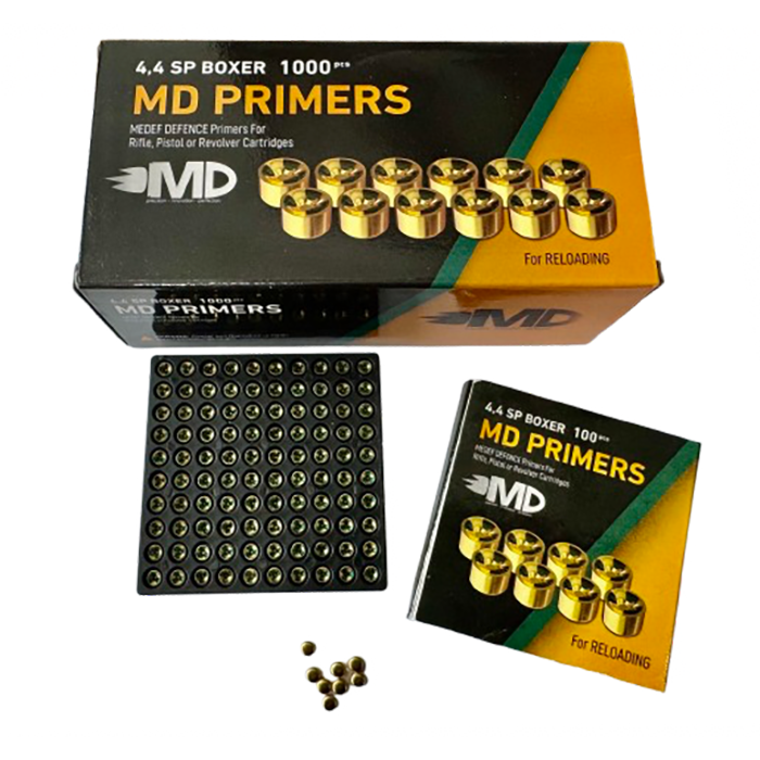 MD 4.4 Small Pistol Boxer Primers 5000 Pieces (1 Case) Hazmat fee does not apply on additional cases