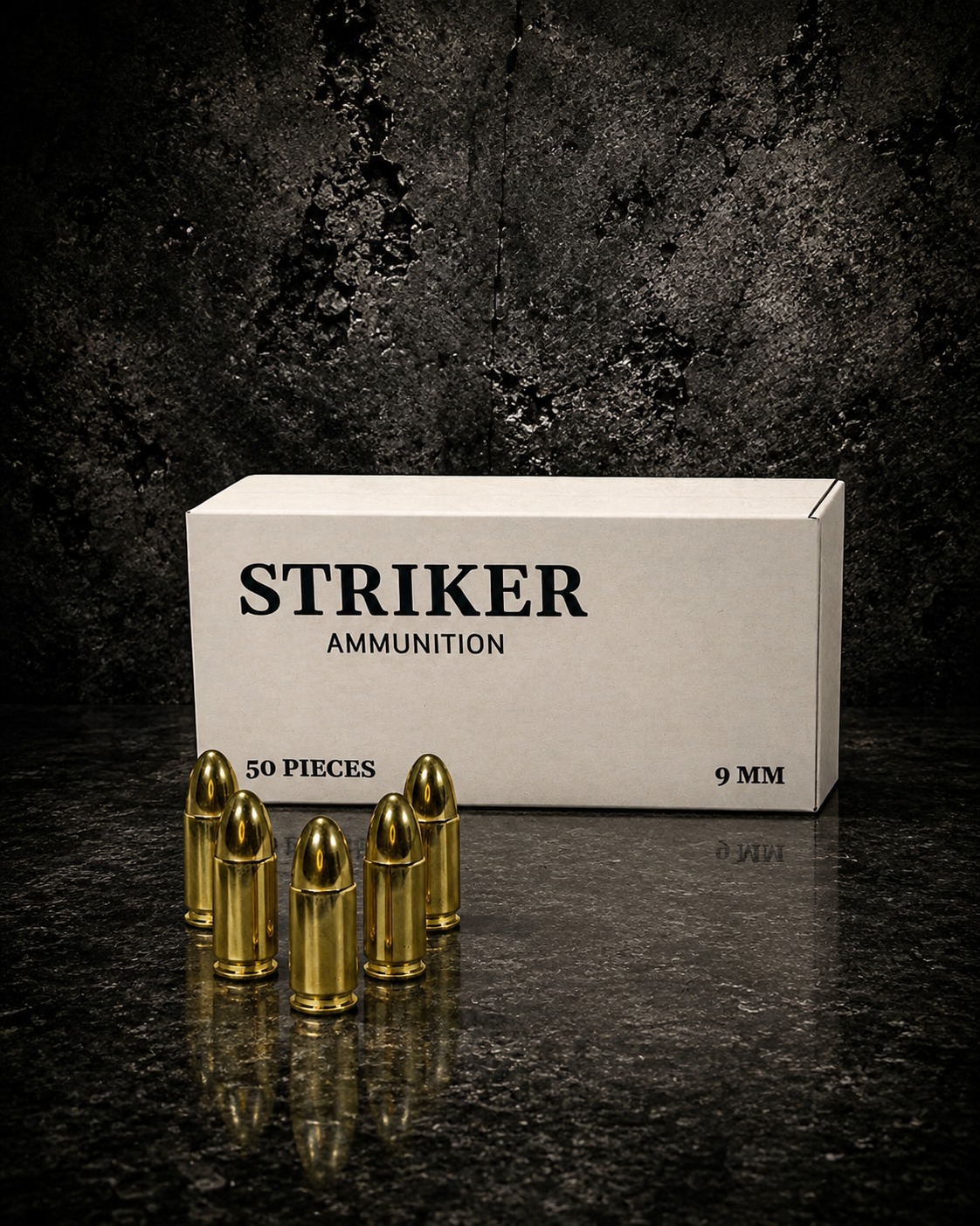 9 mm 124 gr Striker Luger Pistol Cartridges, 1000 Rounds Big Sale (1 Case) New Brass Big Sale !